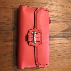 Authentic coach checkbook wallet